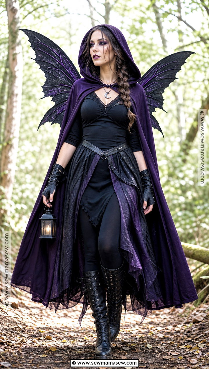 Hooded Dark Fairy Costume - 30 Dark Fairy Halloween Costumes