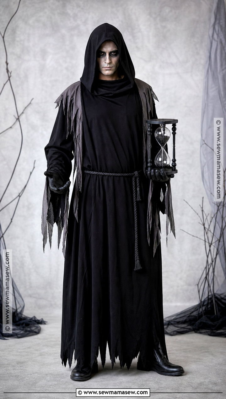 Hooded Grim Reaper Costume - 45 male halloween costumes