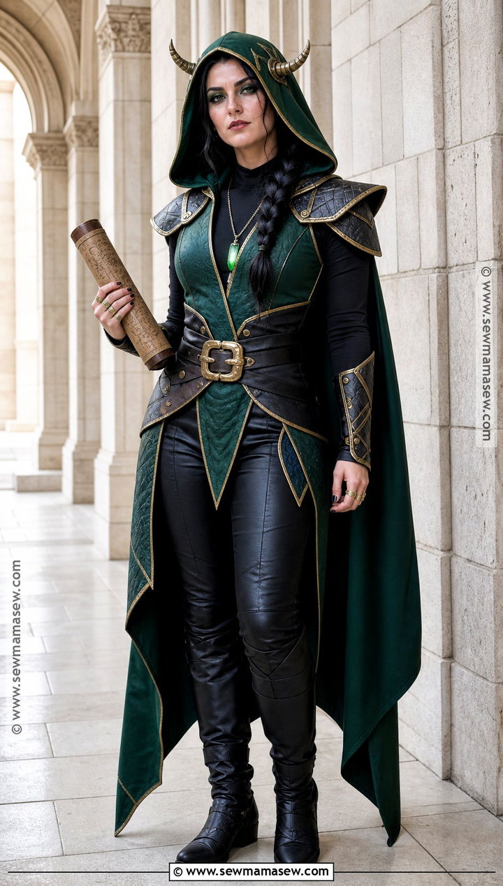 Hooded Lady Loki Cosplay With Leather Armor - 30 lady loki cosplay ideas