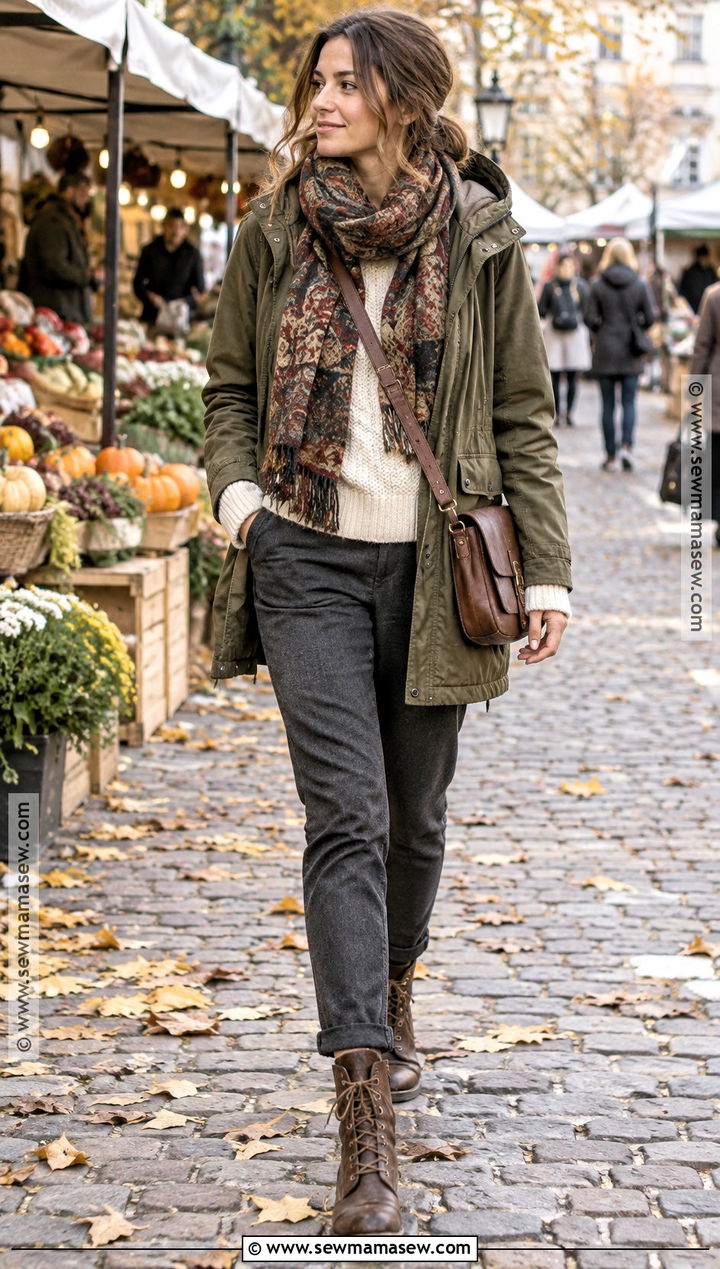 Hooded Parka With Tapered Trousers - 20 2026 Fall Fashion Ideas