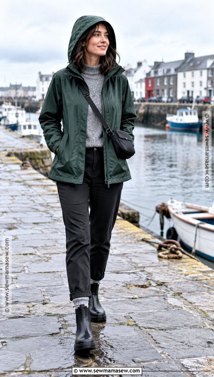 Hooded Rain Jacket Ireland Outfit - 15 Ireland Travel Outfits October
