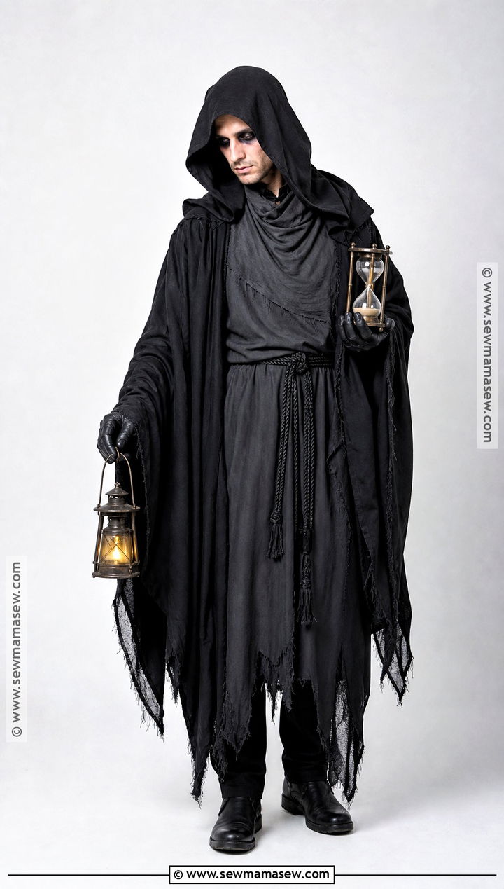 Hooded Reaper Costume With Flowing Robe - 30 horror costumes