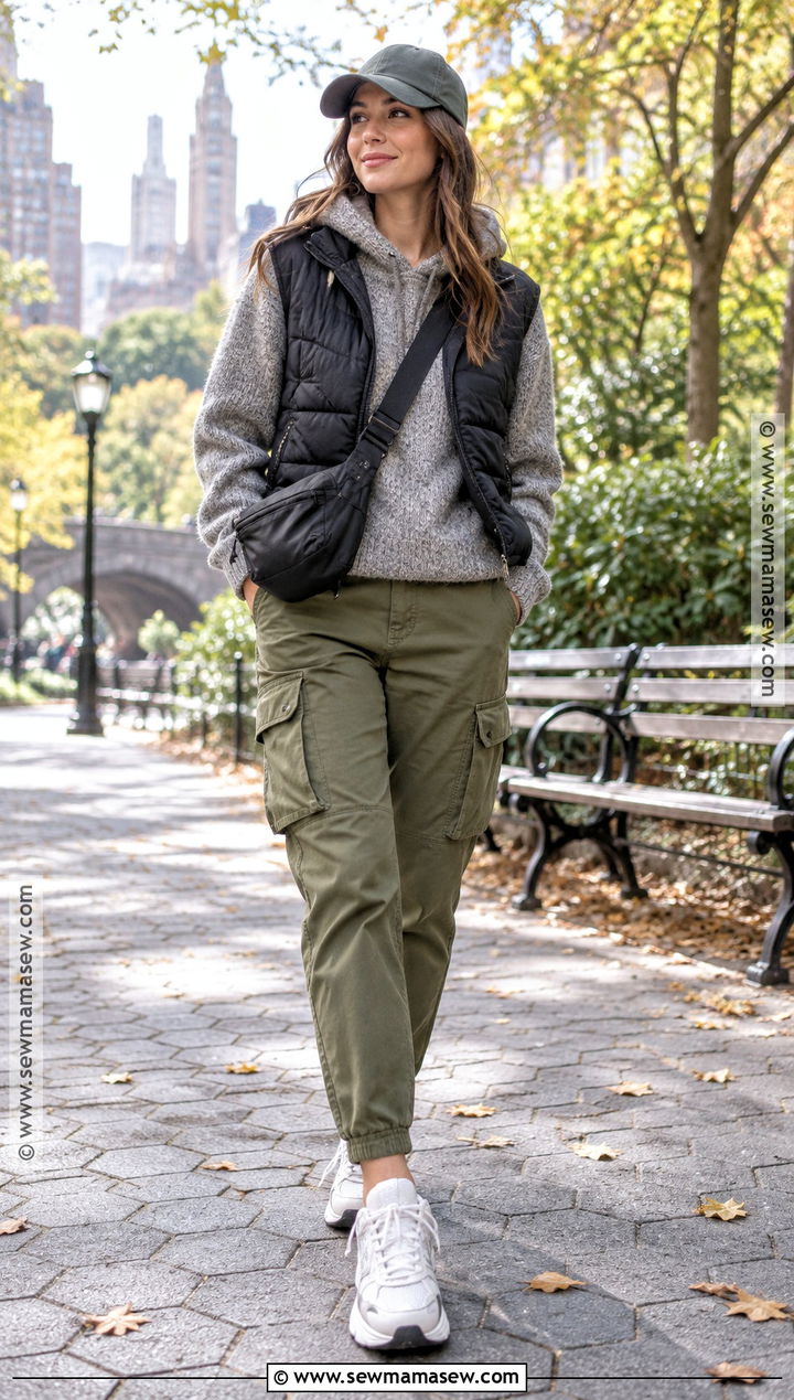 Hooded Sweater And Cargo Pants - 20 Sweater Weather Vibes Ideas
