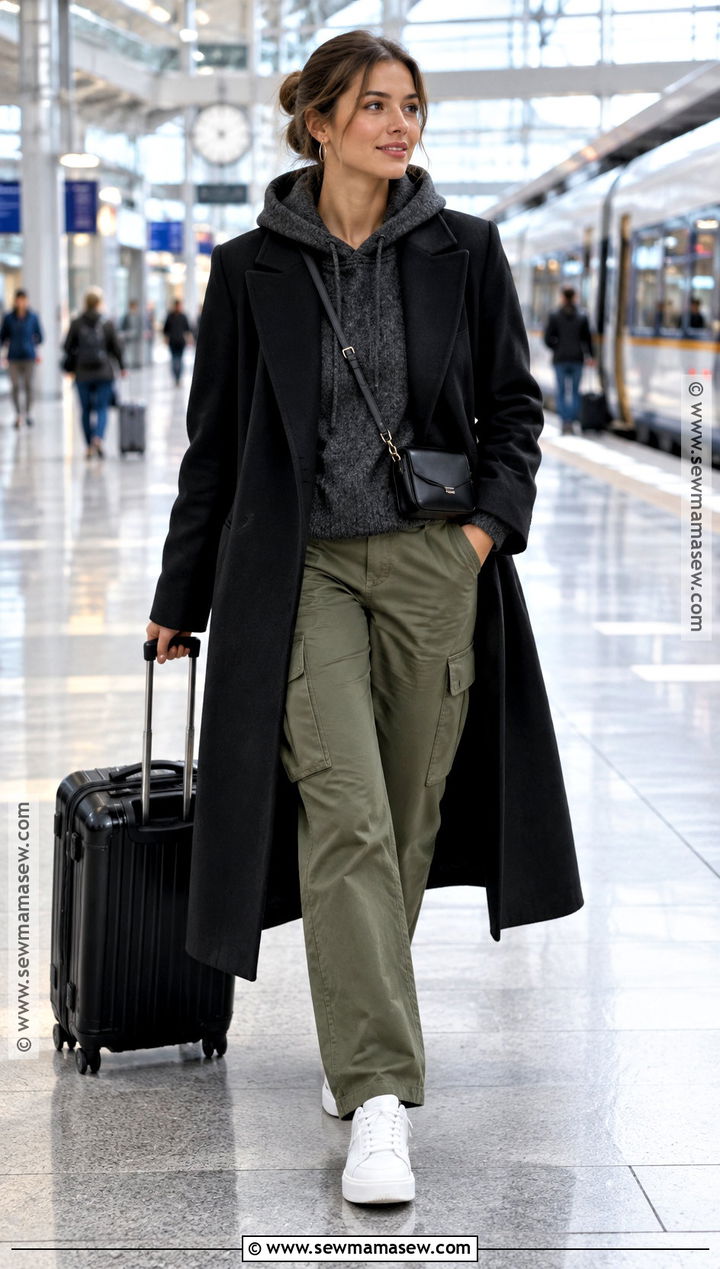 Hooded Sweater With Cargo Pants - 25 fall sweaters