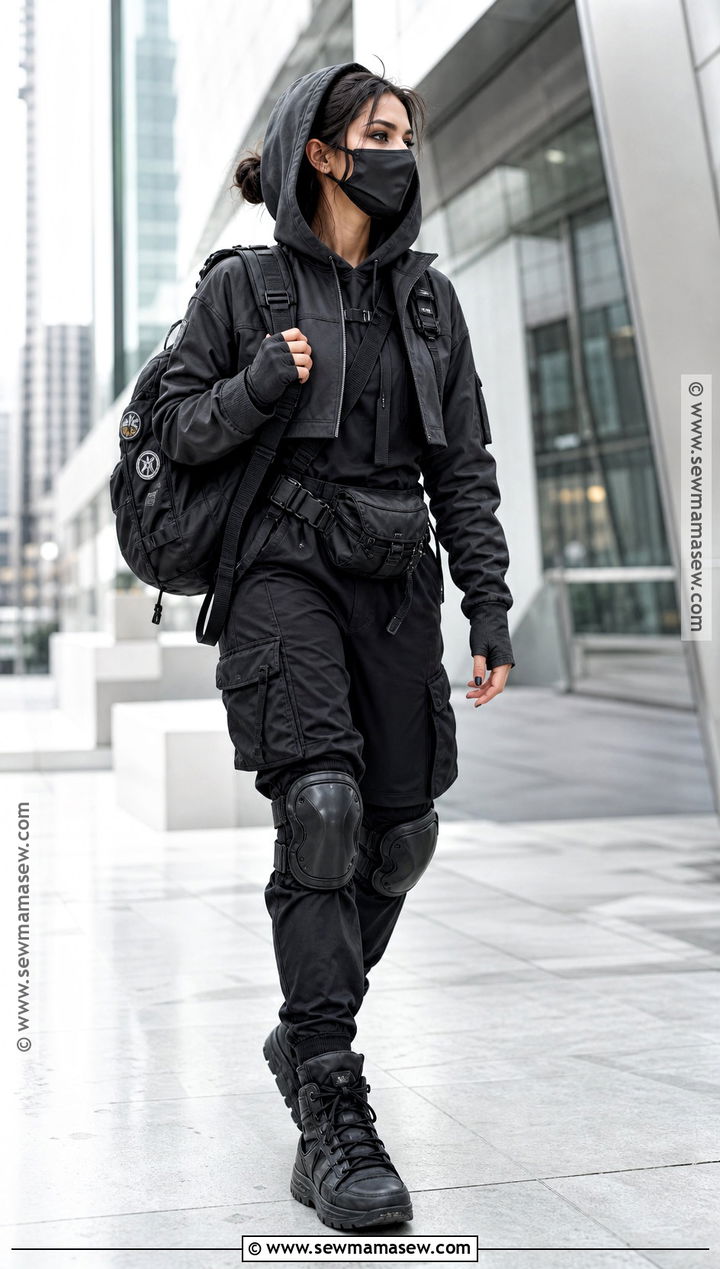 Hooded Urban Zombie Apocalypse Outfit - 35 zombie apocalypse outfits for women