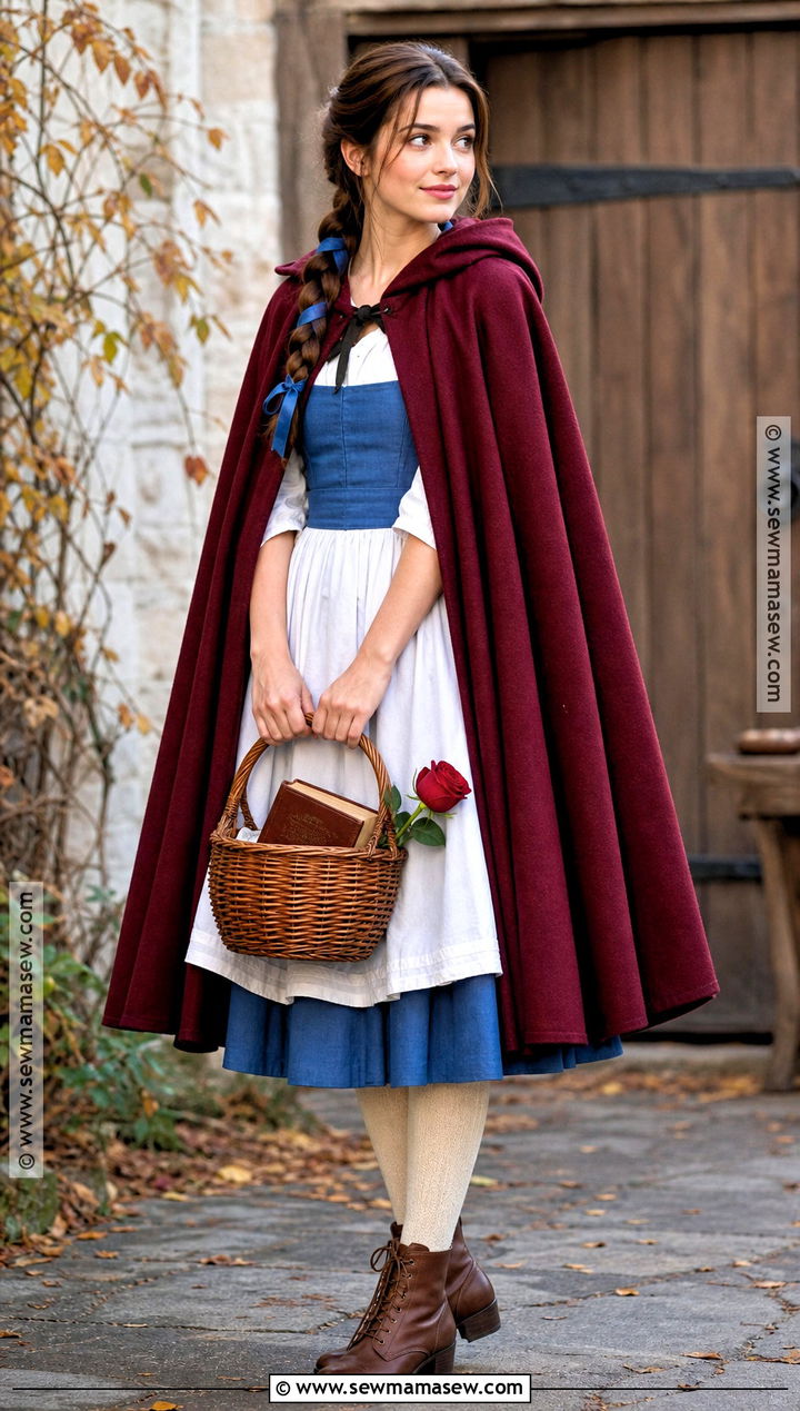 Hooded Village Belle Costume - 50 belle costume ideas