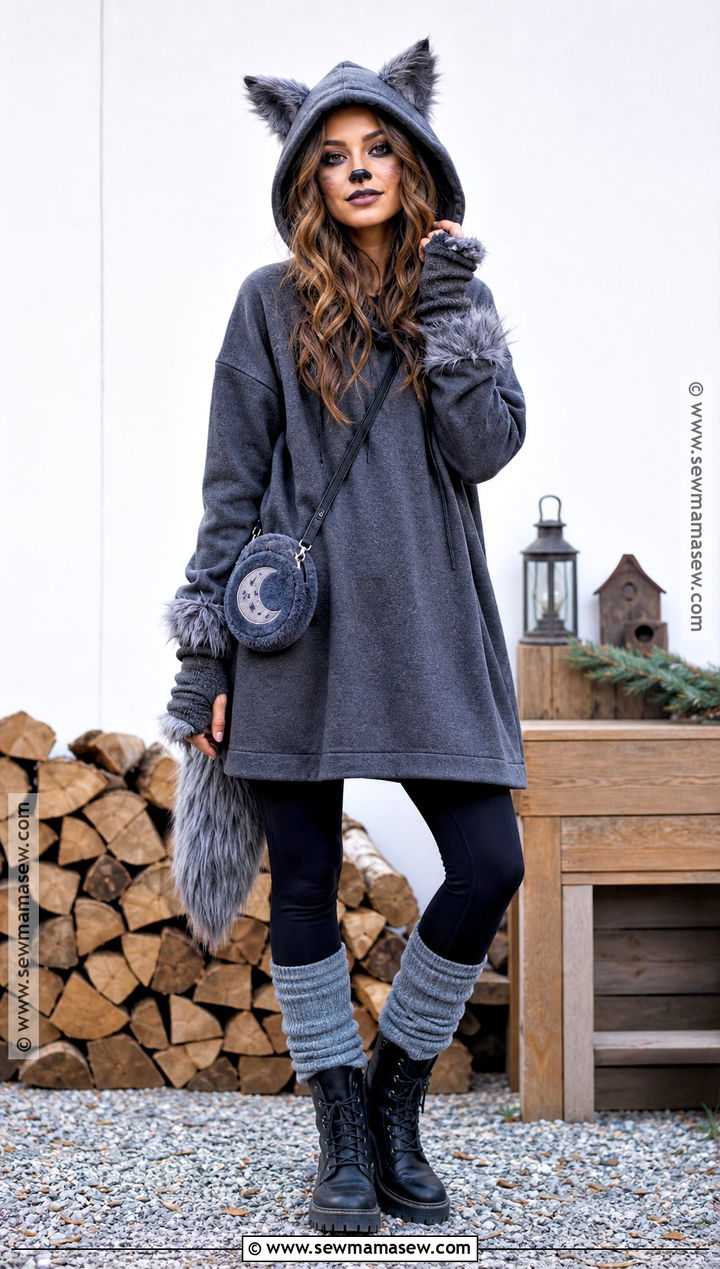 Hooded Wolf Costume - 30 Wolf Halloween Costume Ideas for Women