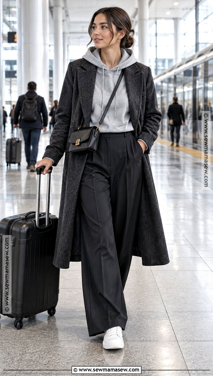 Hoodie And Tailored Trousers Outfit - 20 Fall Winter 2026 Fashion Trends