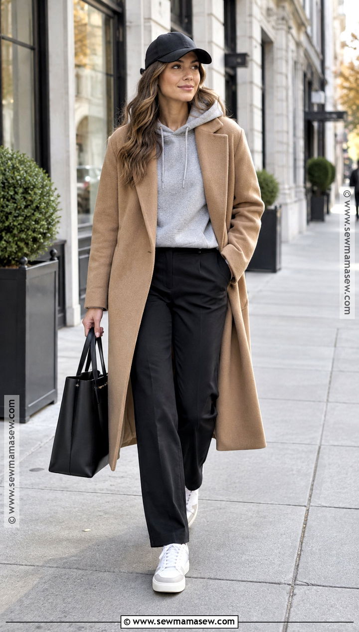 Hoodie And Wool Coat Fall Outfit - 20 fall outfit inspo 2026 aesthetic ideas