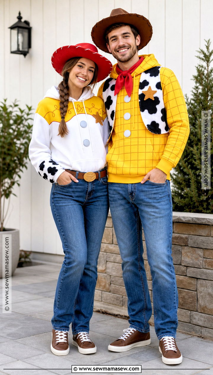 Hoodie Jessie And Woody Costume - 30 Jessie And Woody Costumes for Couples