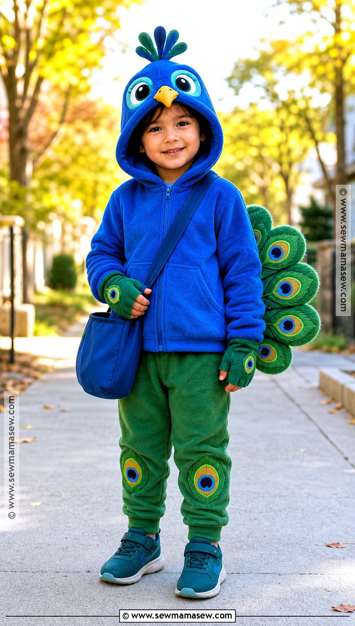 Hoodie Peacock Costume - 30 peacock costume ideas for kids