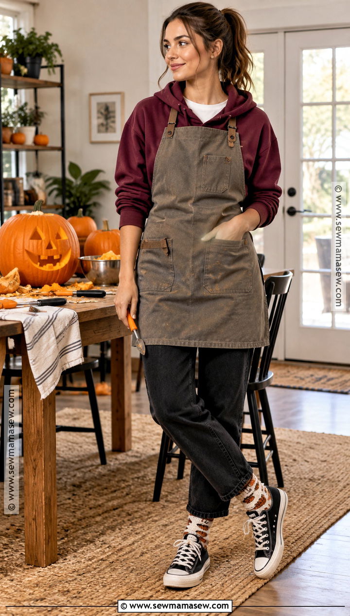 Hoodie Pumpkin Carving Outfit - 20 Pumpkin Carving Outfit Ideas