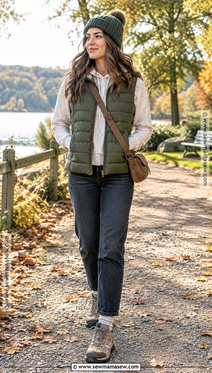 Hoodie With Puffer Vest - 25 fall hoodies