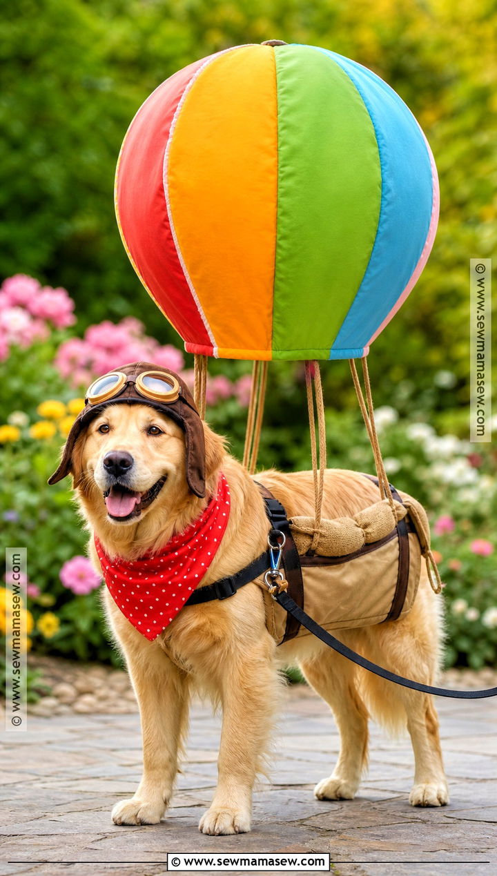 Hot Air Balloon Dog Costume - 40 unique halloween costume ideas