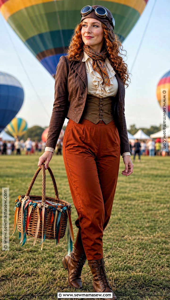 Hot Air Balloon Pilot Costume - 30 Pilot Costume Ideas for Women