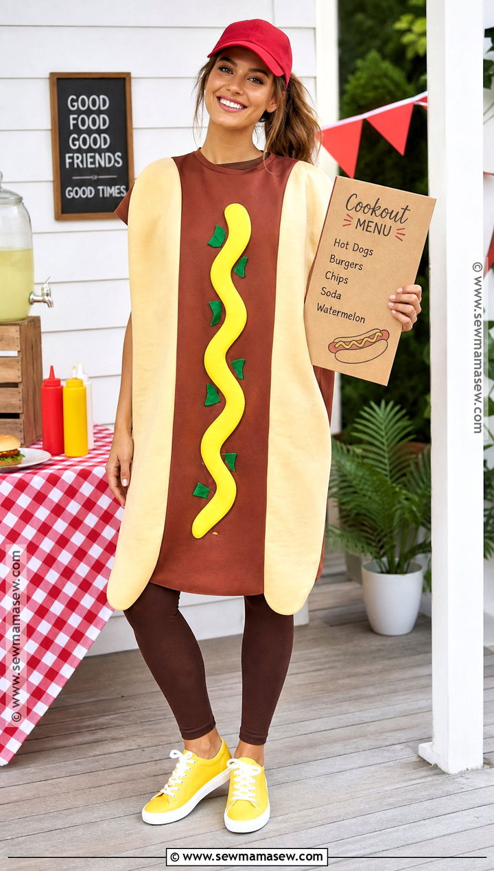 Hot Dog Costume - 45 funny halloween costumes for women