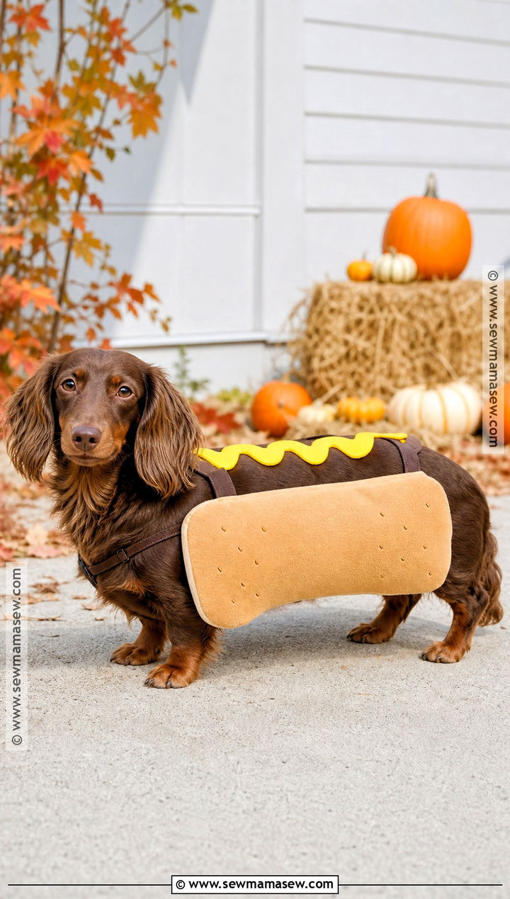 Hot Dog Dog Halloween Costume - 45 dog halloween costumes