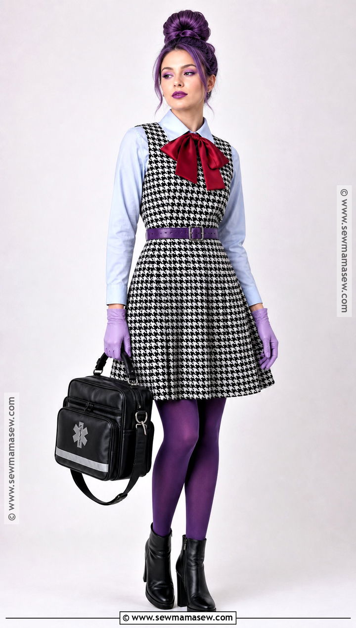 Houndstooth Dress Fear Inside Out Costume - 30 fear inside out costume ideas