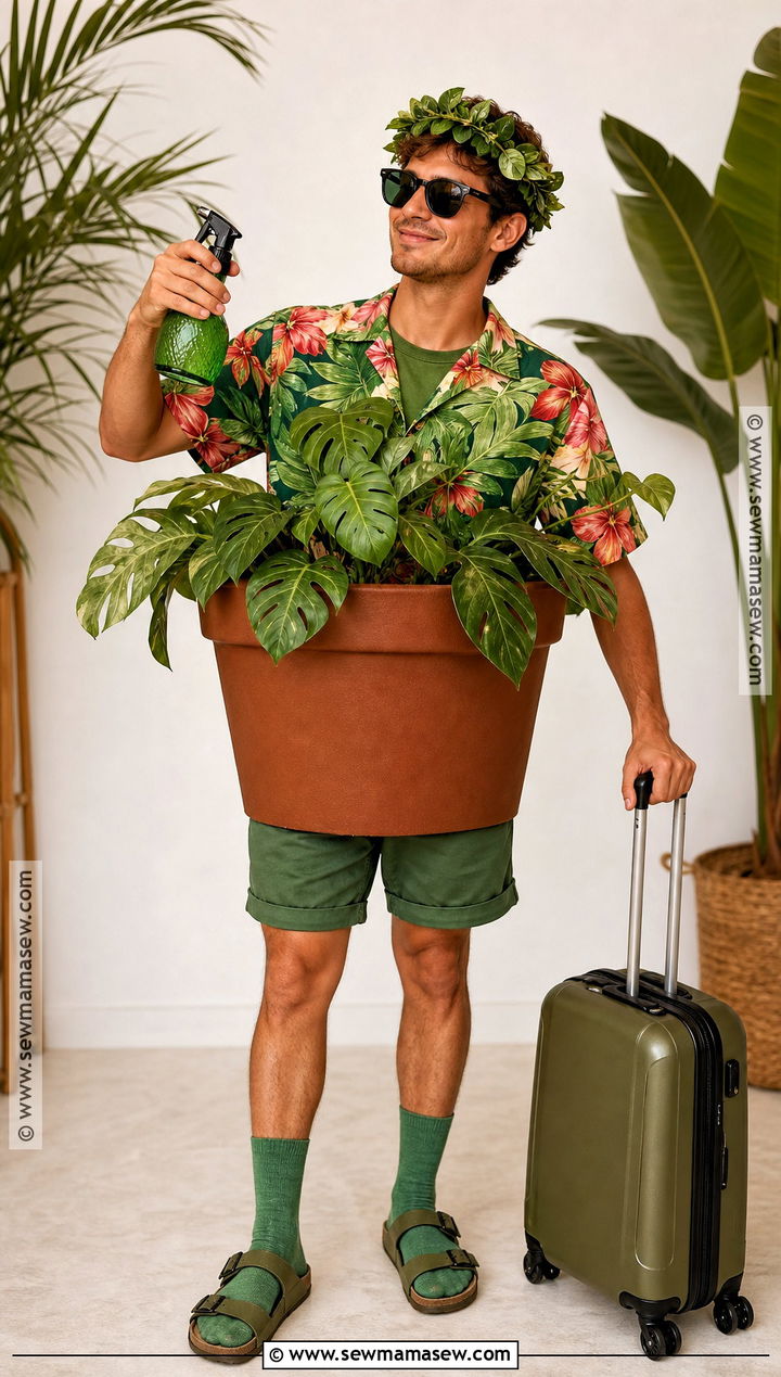 Houseplant On Vacation Costume - 40 original halloween costumes