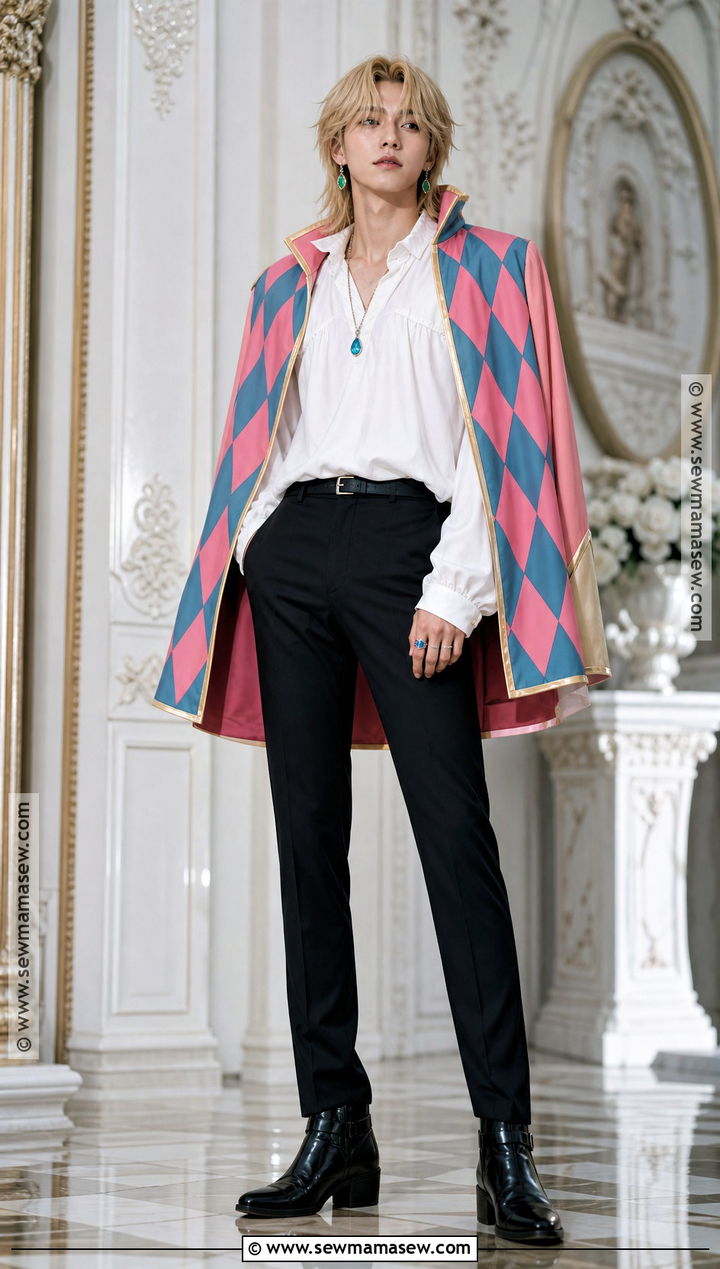 Howl Costume With Patterned Cape - 30 studio ghibli costume ideas