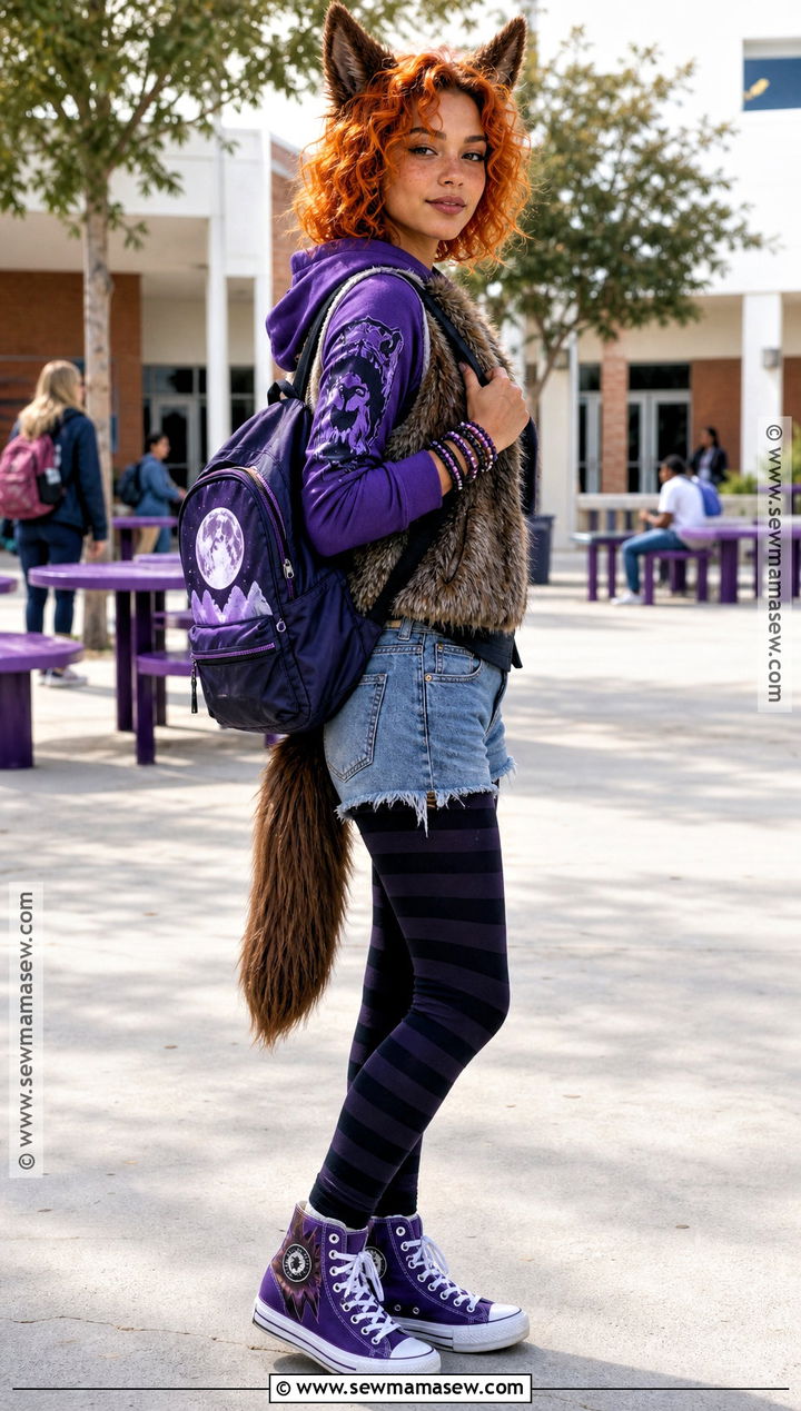 Howleen Wolf Costume With Orange Hair - 35 Monster High Dolls Costume Ideas