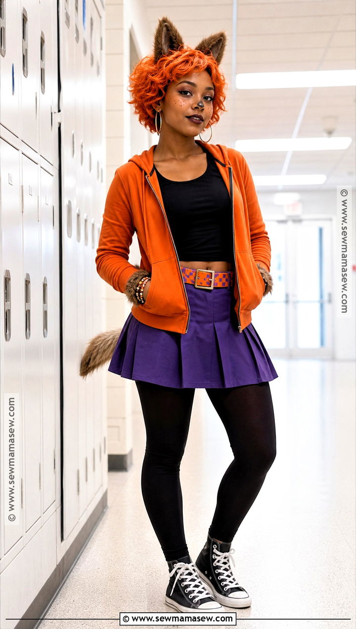 Howleen Wolf Costume With Orange Hoodie - 40 monster high costumes