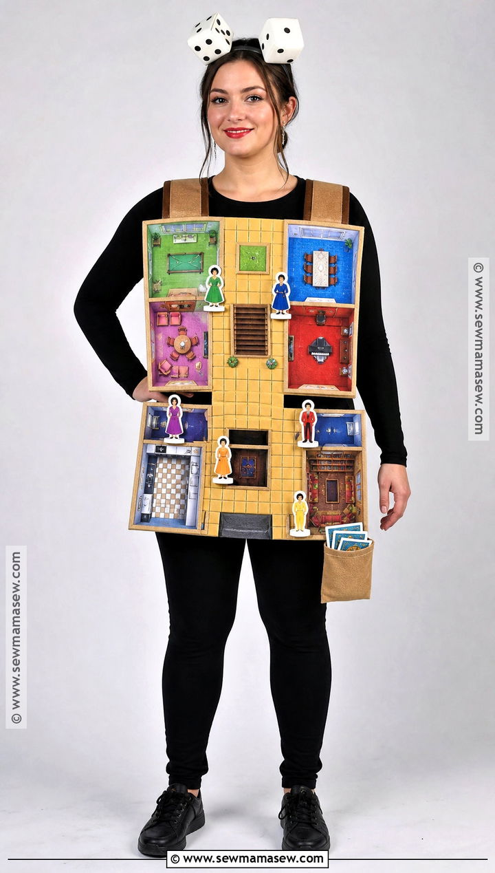 Human Clue Game Board Costume - 30 Clue Halloween Costume Ideas