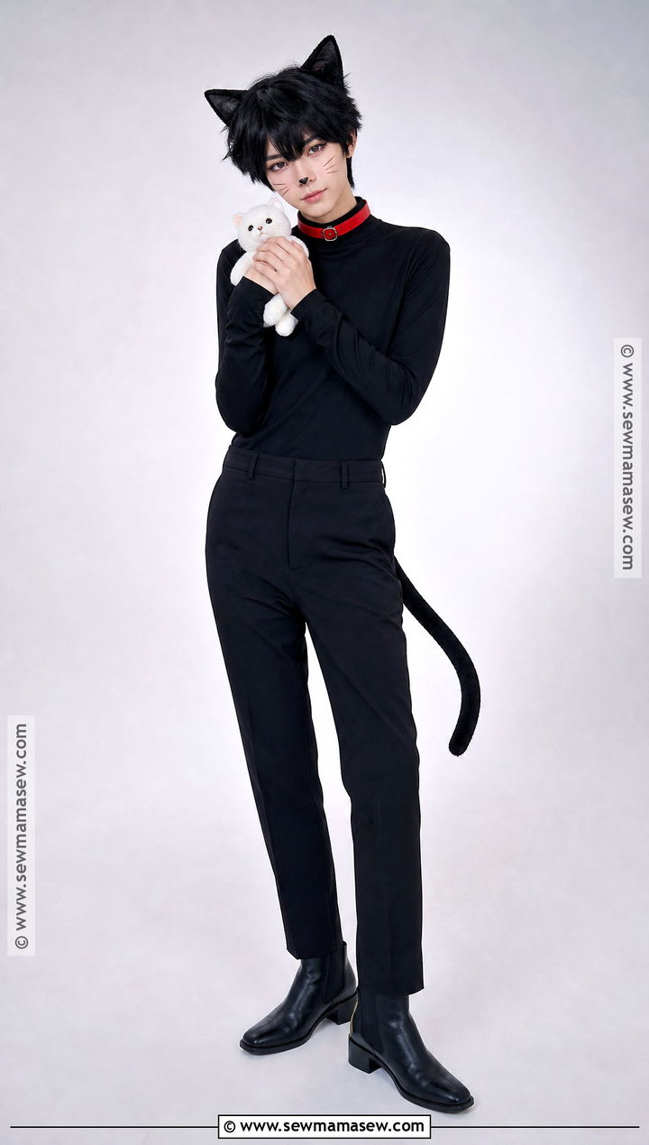 Human Jiji Cosplay With Black Cat Outfit - 30 kiki's delivery service cosplay ideas