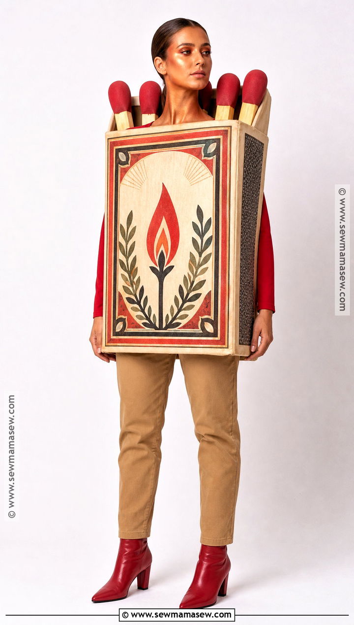 Human Matchbox Costume - 40 non basic halloween costumes