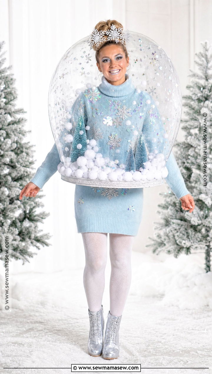 Human Snow Globe Costume With Winter Scene - 40 unique costumes