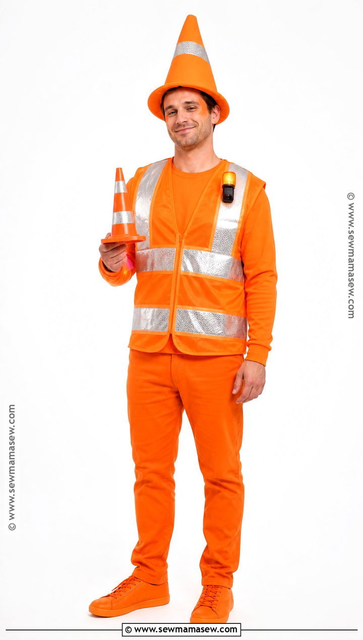 Human Traffic Cone Costume - 35 Halloween Costume Ideas for Men