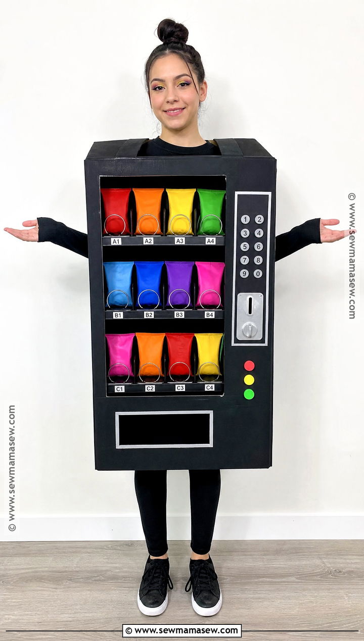 Human Vending Machine Costume - 35 funny halloween costume ideas