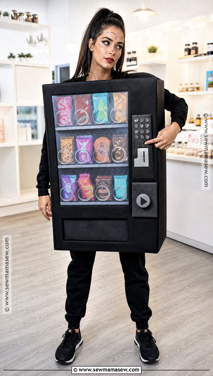 Human Vending Machine Costume - 50 niche halloween costumes