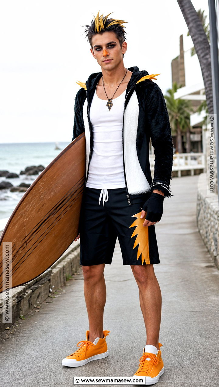 Humanized Cody Maverick Costume With Surf Clothes - 30 Cody Maverick Costume Ideas