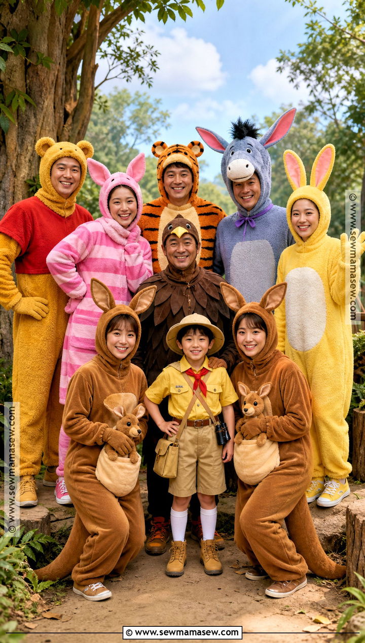 Hundred Acre Wood Group Costume - 40 winnie the pooh costumes