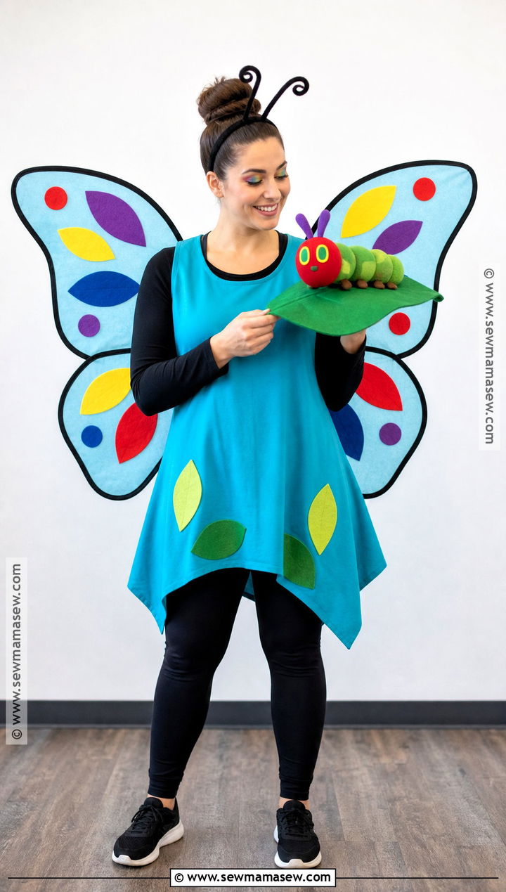 Hungry Caterpillar Butterfly Costume - 30 preschool teacher halloween costumes