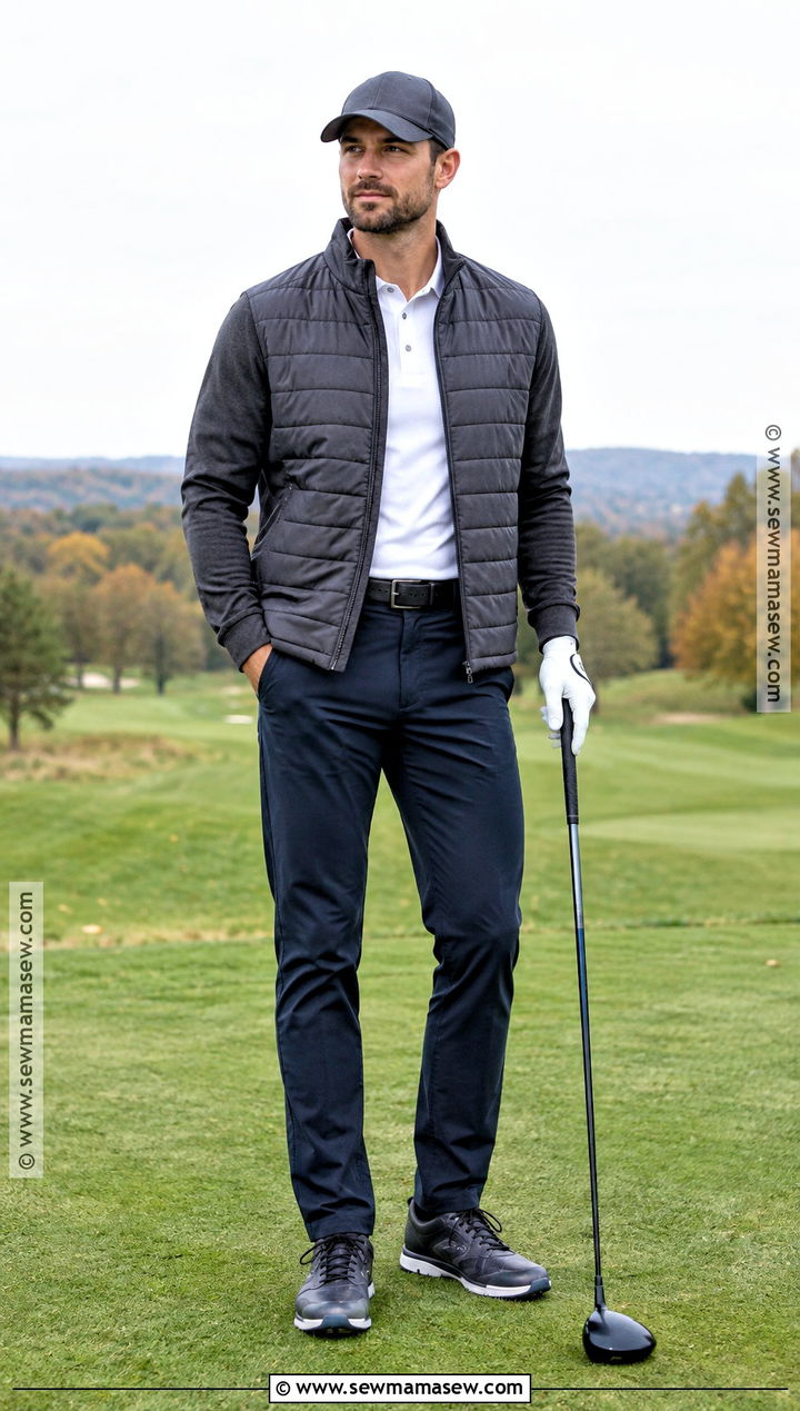 Hybrid Jacket Fall Golf Outfit - 20 fall golf outfits for men