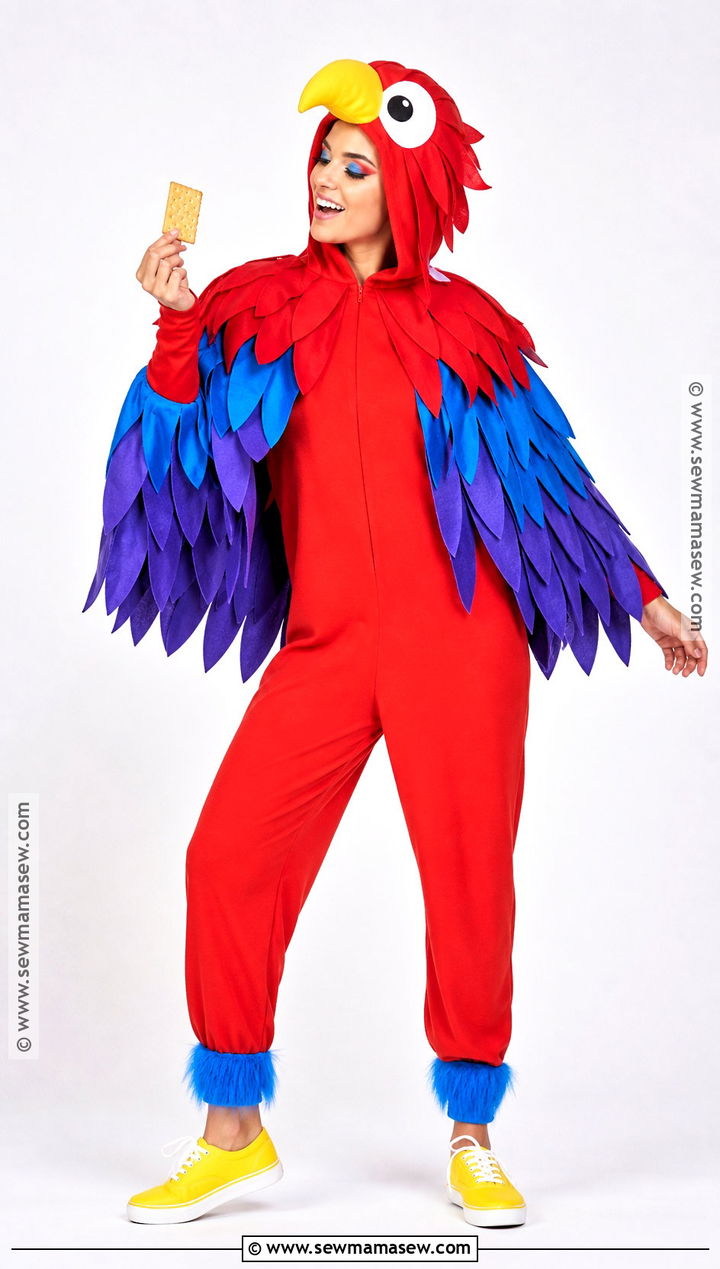 Iago Costume With Red Feather Cape - 30 aladin costume ideas
