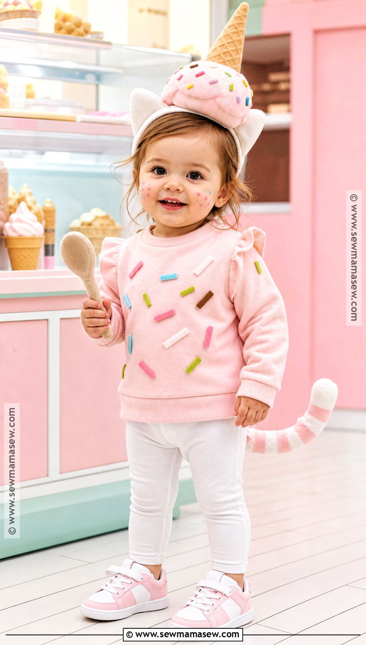 Ice Cream Cat Costume - 30 toddler cat costume ideas