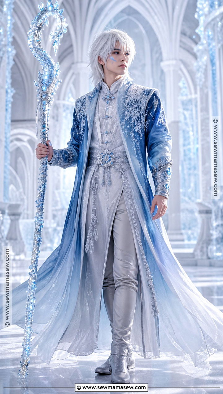 Ice Mage Jack Frost Cosplay With Long Robe - 30 Jack Frost Cosplay Ideas
