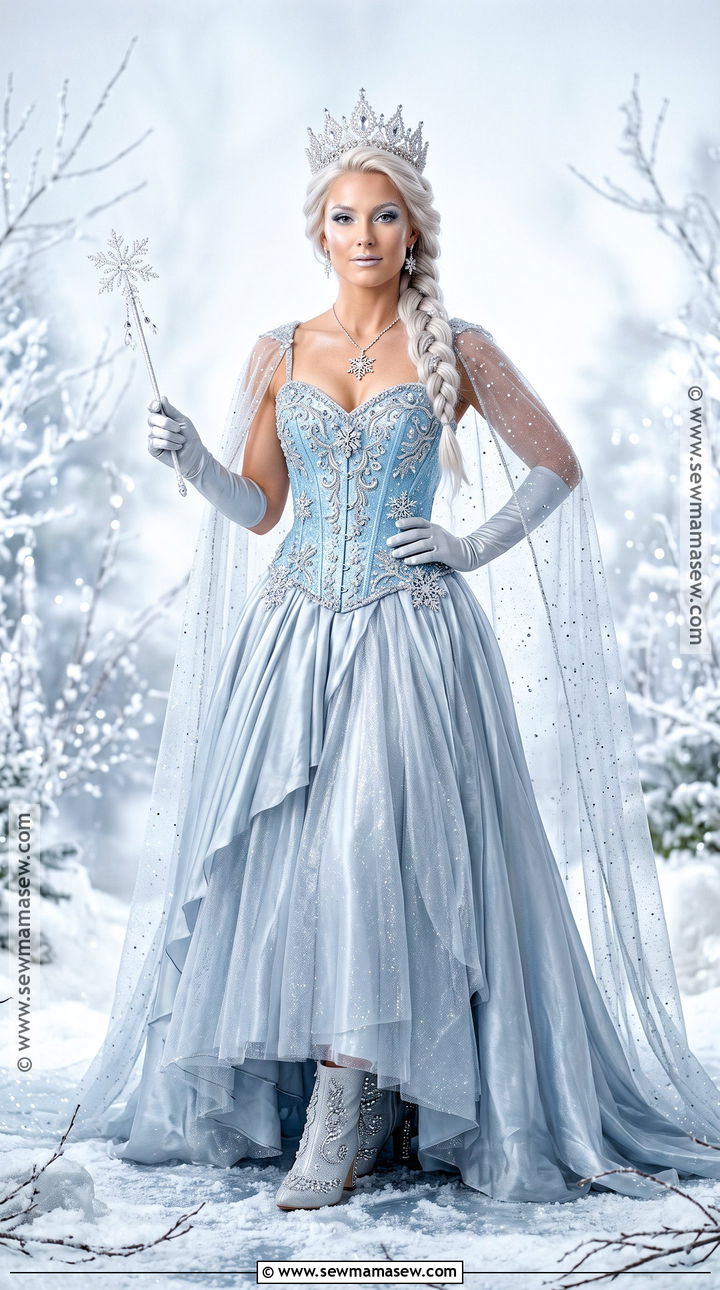Ice Queen Blue Corset Costume - 35 Blue Corset Halloween Costumes