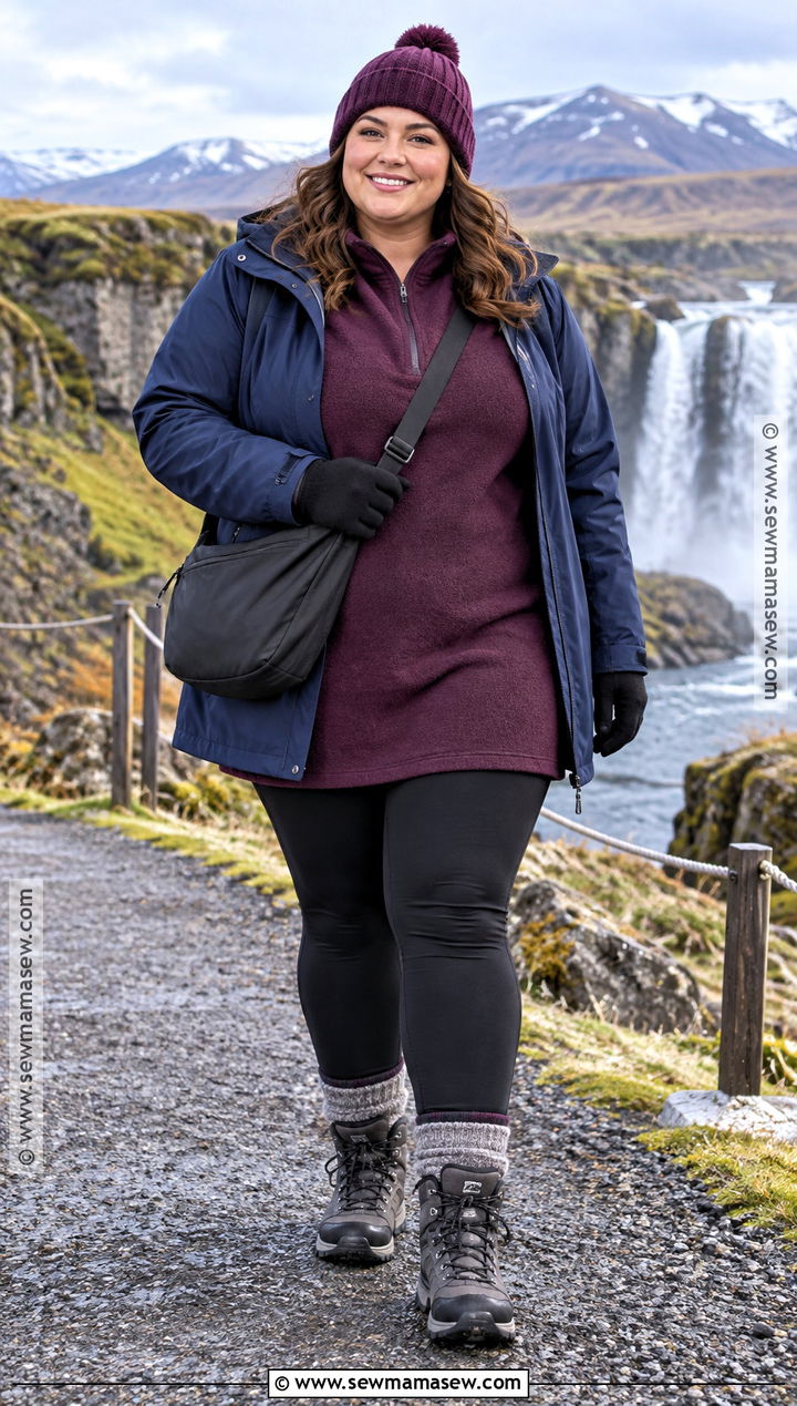 Iceland September Tunic Fleece And Leggings Outfit - 15 iceland september outfit ideas