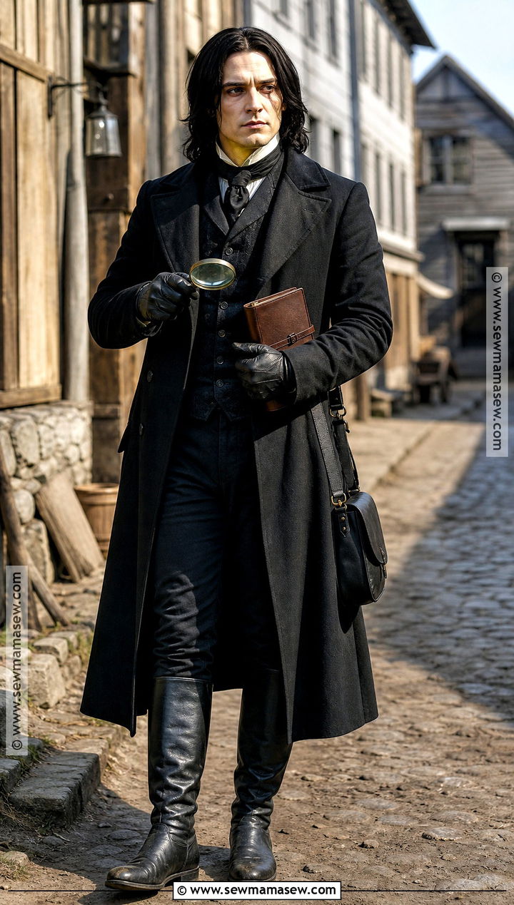 Ichabod Crane Detective Costume - 35 tim burton halloween costumes