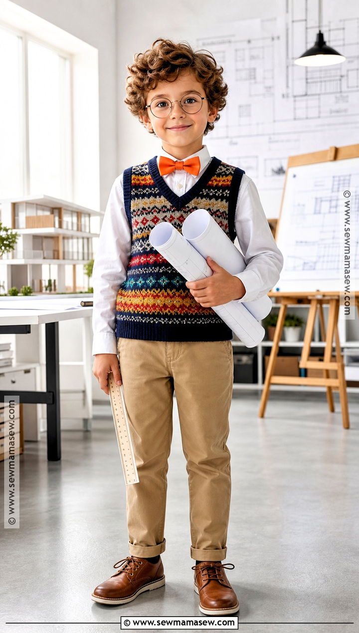 Iggy Peck Architect Costume With Bow Tie - 40 book character costumes for kids