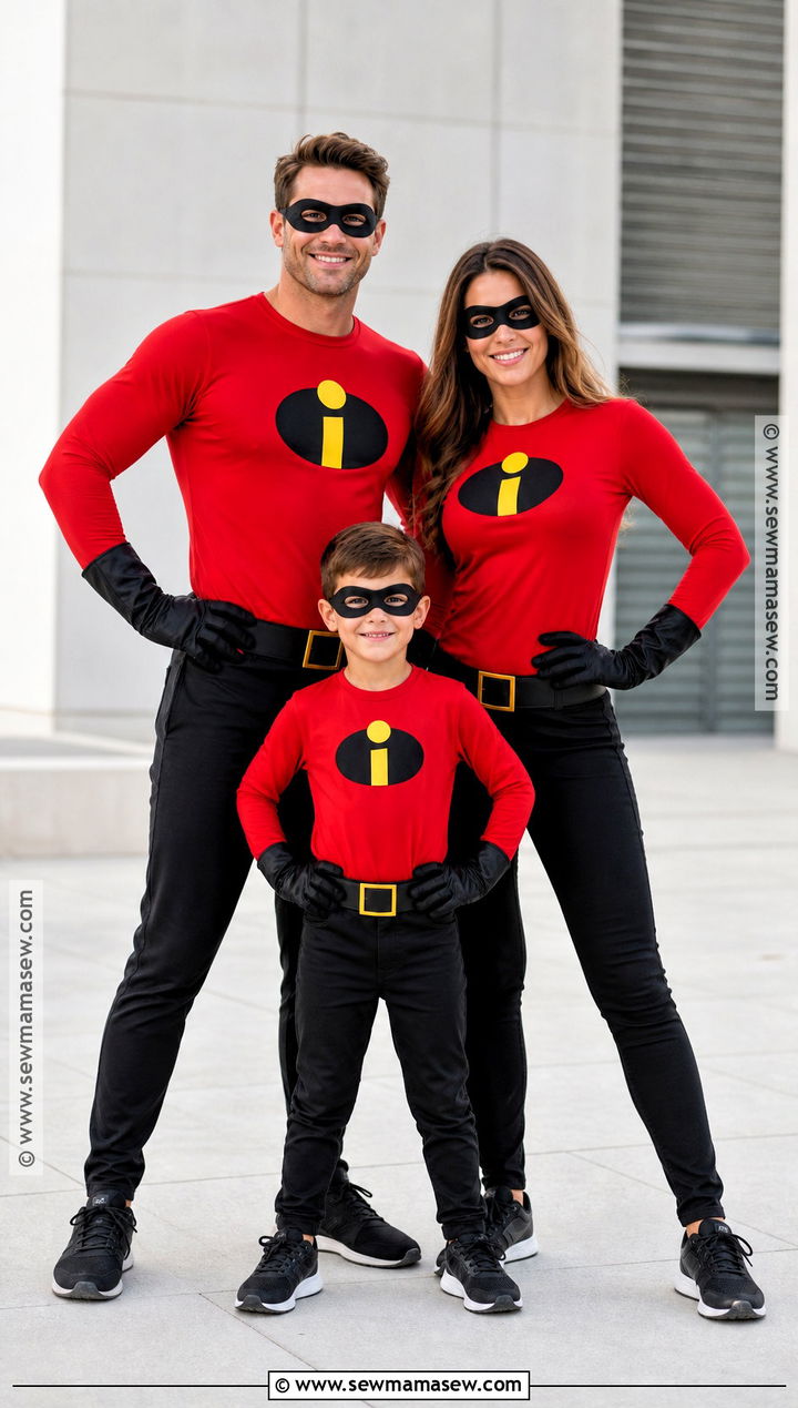 Incredibles Family Costume - 30 easy family costumes for 3