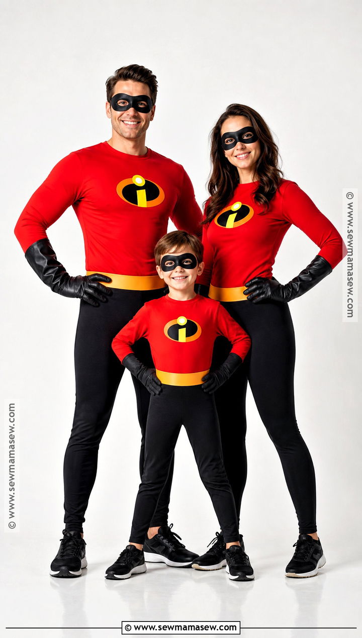 Incredibles Family Costume - 30 cute family halloween costumes for 3