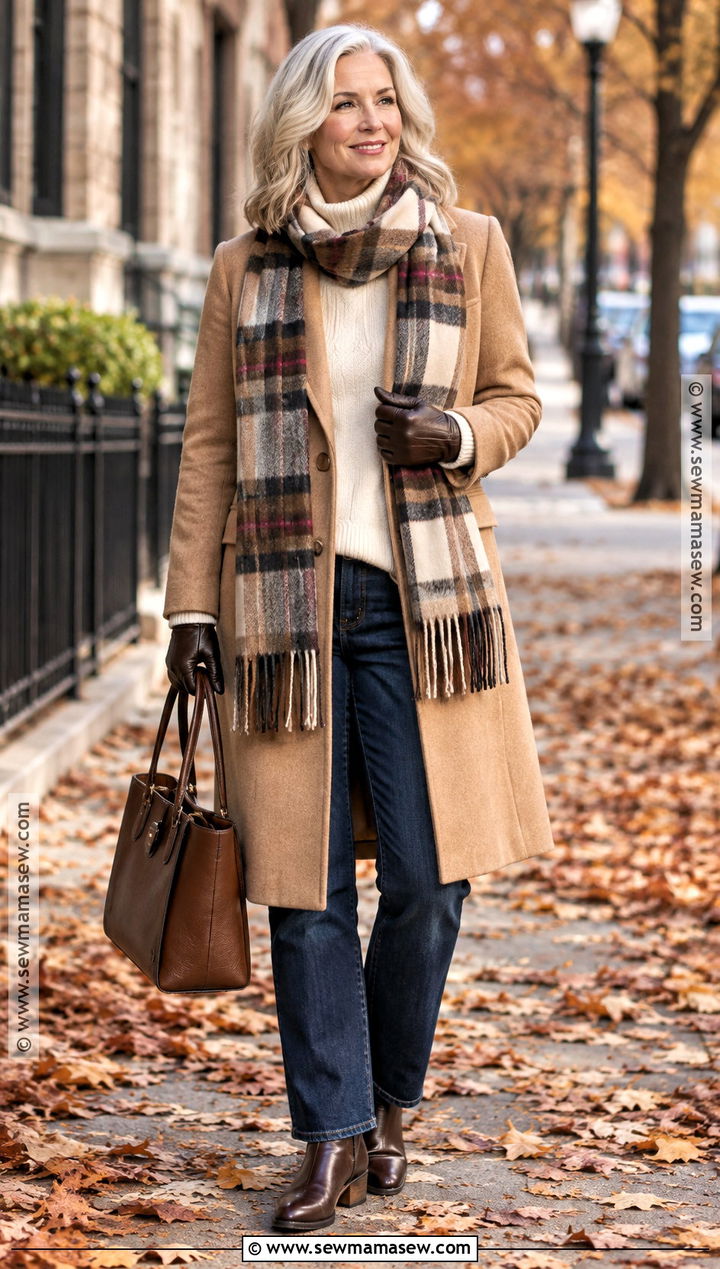 Indiana Fall Wool Coat And Jeans Outfit - 15 Indiana Fall Outfits