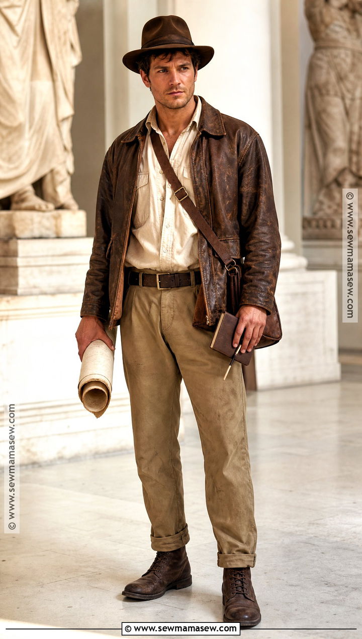 Indiana Jones Costume With Brown Fedora - 30 childhood heroes costume ideas