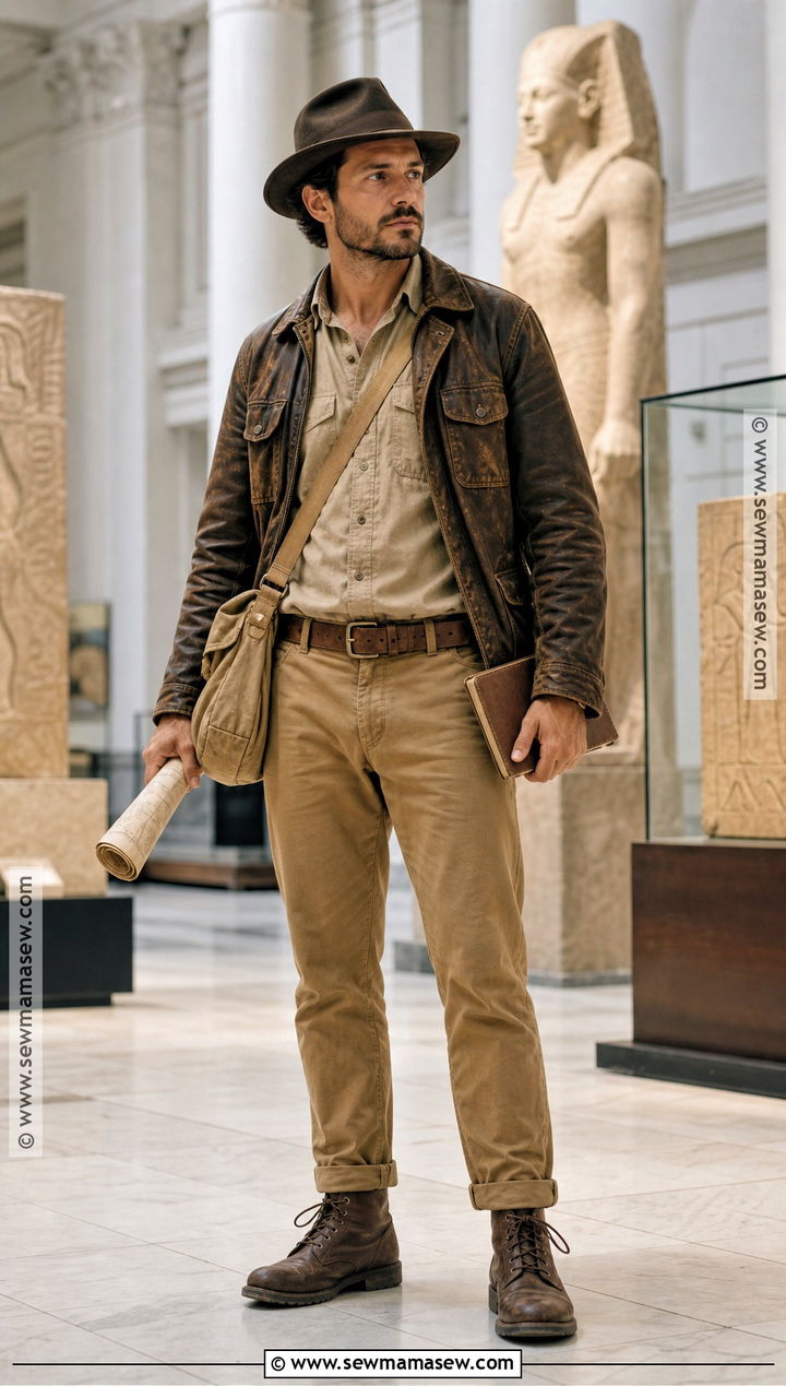Indiana Jones Costume With Leather Jacket - 45 Halloween Costumes for Men