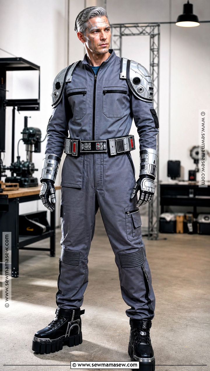 Industrial Robot Costume With Chrome Details - 30 edgy halloween costume ideas